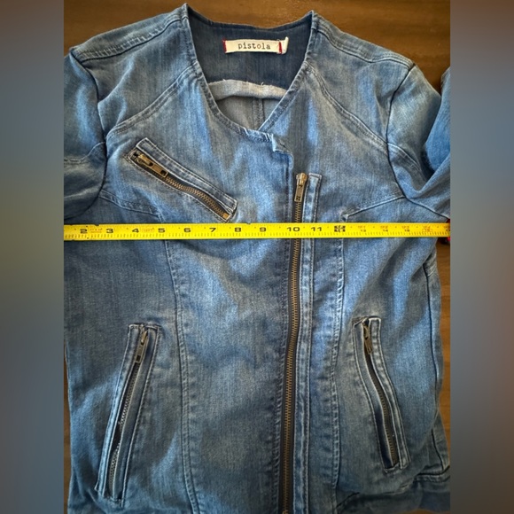 Pistola Moto Denim Jacket – Size Small – Gently Used - Picture 7 of 10